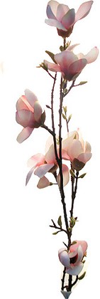Цветок искусственный Ветка магнолии розовая Top Art Studio HR0301-2
