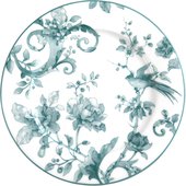 Тарелка мелкая ИФЗ Европейская, Monplaisir Green, 21.5см, фарфор 80.48337.00.1