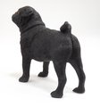 Статуэтка Lesser & Pavey Собака Мопс черный, 12см, полистоун LP22894