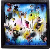 Картина стеклянная Эйфория Флёр 50x50см Top Art Studio LG1222-TA