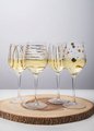 Фужер для белого вина KitchenCraft Mikasa 400мл Металлик Золото, набор 4шт, хрустальное стекло 5140631
