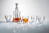 Набор для виски Флорал графин 700мл + 4 стакана 340мл Crystalite Bohemia 99999/9/99E50/797