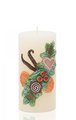 Свеча декоративная Bartek Candles Ваниль, колонна 7x14см 5901685031370