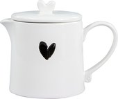 Чайник заварочный Bastion Collections White Нeart Black LI/TEAPOT HE 002BL