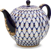 Чайник доливной ИФЗ Тюльпан, Кобальтовая сетка, 2000мл, фарфор 80.00232.00.1