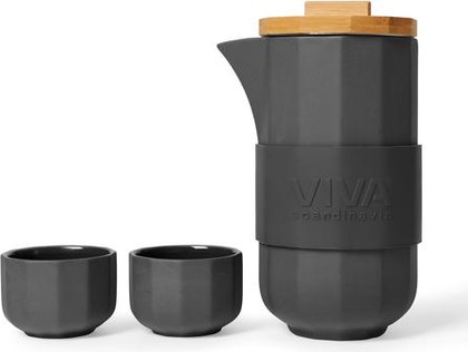 Чайный набор Viva Scandinavia Alexander, 5 предметов, фарфор, чёрный V77245