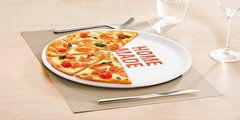 Тарелка для пиццы Tescoma Home Made With Love d33см, чёрная 385380.45