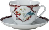 Чашка с блюдцем чайная Сладкая малина, ф. Весенняя ИФЗ 81.26192.00.1