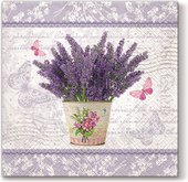 Салфетки для декупажа Paw Цветущая Лаванда, 33x33см, 20шт SDL077500
