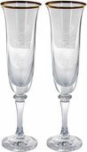 Набор фужеров для шампанского Клеопатра 2шт, 175мл Crystalite Bohemia 1SC33/175/432229х2