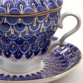Чайная пара с крышкой ИФЗ Подарочная 2, Чешуйка, 250мл, фарфор 81.14347.00.1