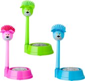 Щётка для посуды с губкой и подставкой, собаки Vigar Vincent’s pets 4237