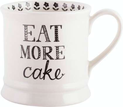 Кружка KitchenCraft Stir It Up Eat more cake 280мл 5174338