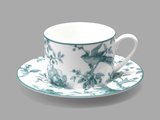 Чашка с блюдцем ИФЗ Соло, Monplaisir Green, 265мл, фарфор 81.32898.00.1
