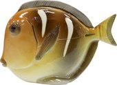 Статуэтка ИФЗ Рыба-диск Жёлтый, ручная роспись, фарфор 82.50098.00.1