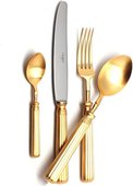 Набор столовых приборов Cutipol Line Matte Gold, 24 предмета, матовое золото 9172