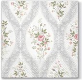 Салфетки для декупажа Обои с цветами 33x33, 3-сл, 20шт Paw TL674000