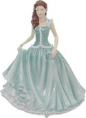 Статуэтка Royal Doulton Карен в бирюзовом 22см, фарфор HNFISC26546
