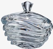 Конфетница с крышкой Волна 17см Crystalite Bohemia 5K937/1/99U29/170