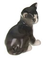 Скульптура ИФЗ Котёнок Парамоша Серый, фарфор 82.50636.00.1