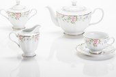Сервиз чайный Сакура 6/17 Porcelaine Czech Gold Hands LUISA027GC/17