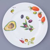 Тарелка мелкая ИФЗ, Европейская, Мамина Дача, 21.5см, фарфор 80.48014.00.1