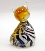 Фигурка стеклянная Цветной котёнок 5.5x10.5см Top Art Studio ZB1533-TA