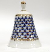 Колокольчик фарфоровый Кобальтовая сетка, ф. Московский ИФЗ 80.07118.00.1