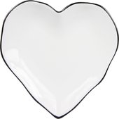 Тарелка Bastion Collections Edge Нeart Black LI/HEART PL 001 BL