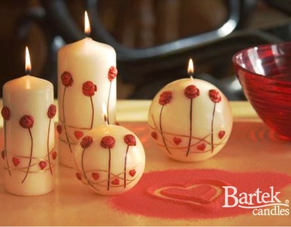 Bartek Candles MINI ROSA Свеча "Мини-роза", колонна 60х130мм, артикул 5907602654431