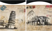 Модульная картина Top Art Studio Итальянские каникулы 38x38см, пара, дерево, лак WDP1735-TA