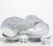 Сервиз столовый Голубая роза 6/26 Porcelaine Czech Gold Hands FSG236d/26