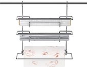 Держатель для фольги, плёнки и полотенец на рейлинг Tescoma MONTI 900056.00