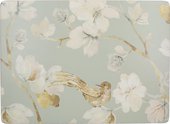 Подставки под тарелки на стол KitchenCraft Duck Egg Floral 40x29см, 4шт, пробка C000312