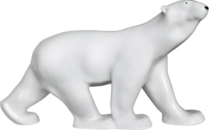 Статуэтка ИФЗ Медведь идущий, 43x24x15см, ручная роспись, фарфор 82.00998.00.1