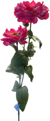 Цветок искусственный Top Art Studio Циния малиновая 80см E2206B-11