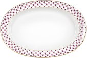 Блюдо овальное ИФЗ Молодежная, Сетка-Блюз, 28х20см, фарфор 80.82280.00.1