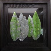 Картина стеклянная Top Art Studio Листья Арбор Мунди 40x40см LG1229-TA