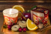 Свеча Новогоднее Время, стакан Bartek Candles 5901685012553