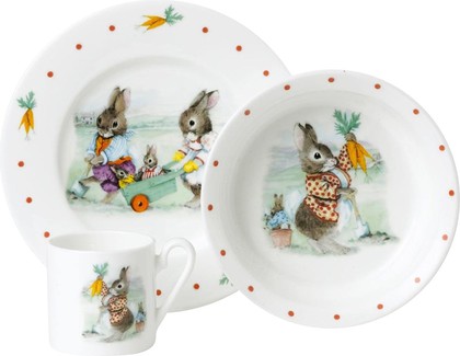 Набор детской посуды Roy Kirkham Кролики, 3 предмета XBUN1393