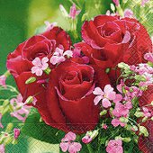 Салфетки для декупажа Paper+Design Букет роз, 33x33см, 20шт 21738