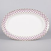 Блюдо овальное ИФЗ Молодежная, Сетка-Блюз, 28х20см, фарфор 80.82280.00.1