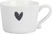 Кружка Bastion Collections White Нeart Black RJ/MUG HEART BL
