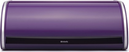 Хлебница Brabantia стальная с крышкой, фиолетовая 484643