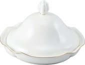Маслёнка ИФЗ Наташа, Золотая лента, 15.3x10см, костяной фарфор 80.05672.00.1