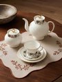 Сервиз чайный ИФЗ Волна, Тонкие веточки, 20 предметов, 6 персон, костяной фарфор 81.20897.00.1