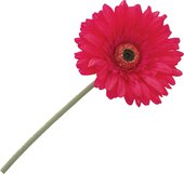Цветок искусственный Floralsilk Гербера малиновая, 64см, живое прикосновение BB21184CE