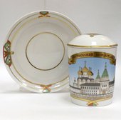 Бокал с блюдцем и крышкой Ипатьевский монастырь, ф. Снежное утро ИФЗ 81.20773.00.1