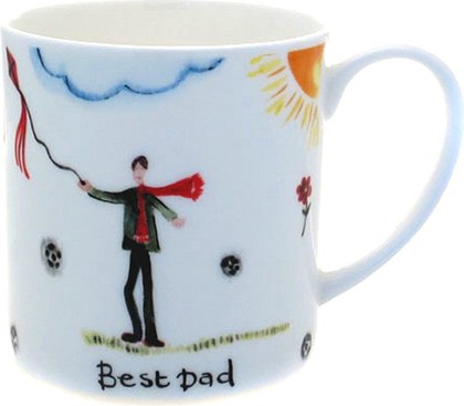 Just Mugs Кружка под названием "Родные и близкие" (Best Dad), форма кружки названа "Бадди" (Buddy), 400мл