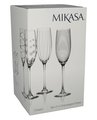 Фужер для шампанского KitchenCraft Mikasa 250мл, набор 4шт, хрустальное стекло 5159318